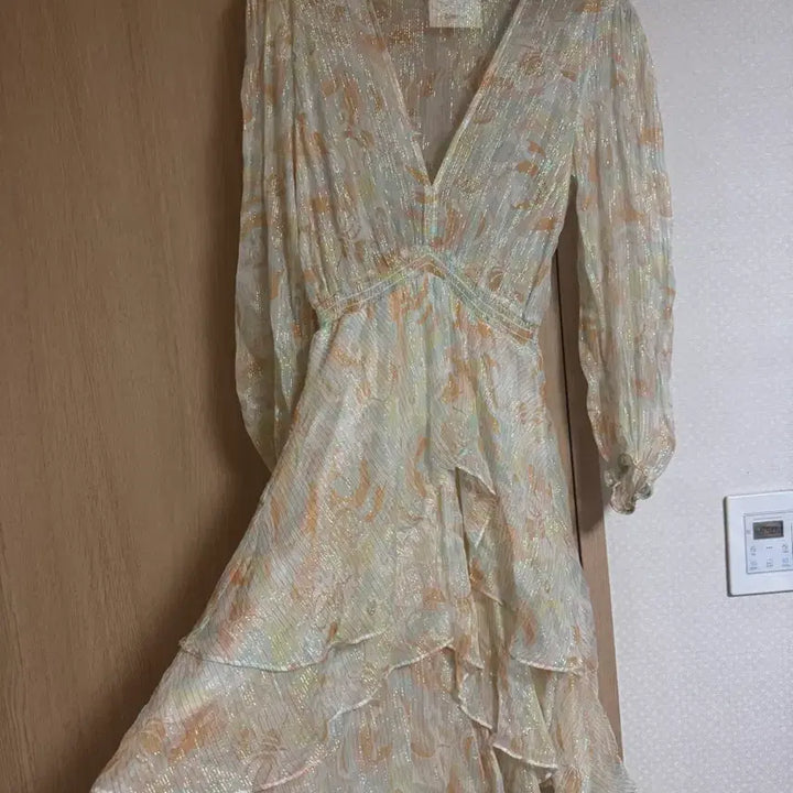 [BUNJANG] Maje Flower Print Long Dress / 마쥬 플라워 프린트 롱 원피스