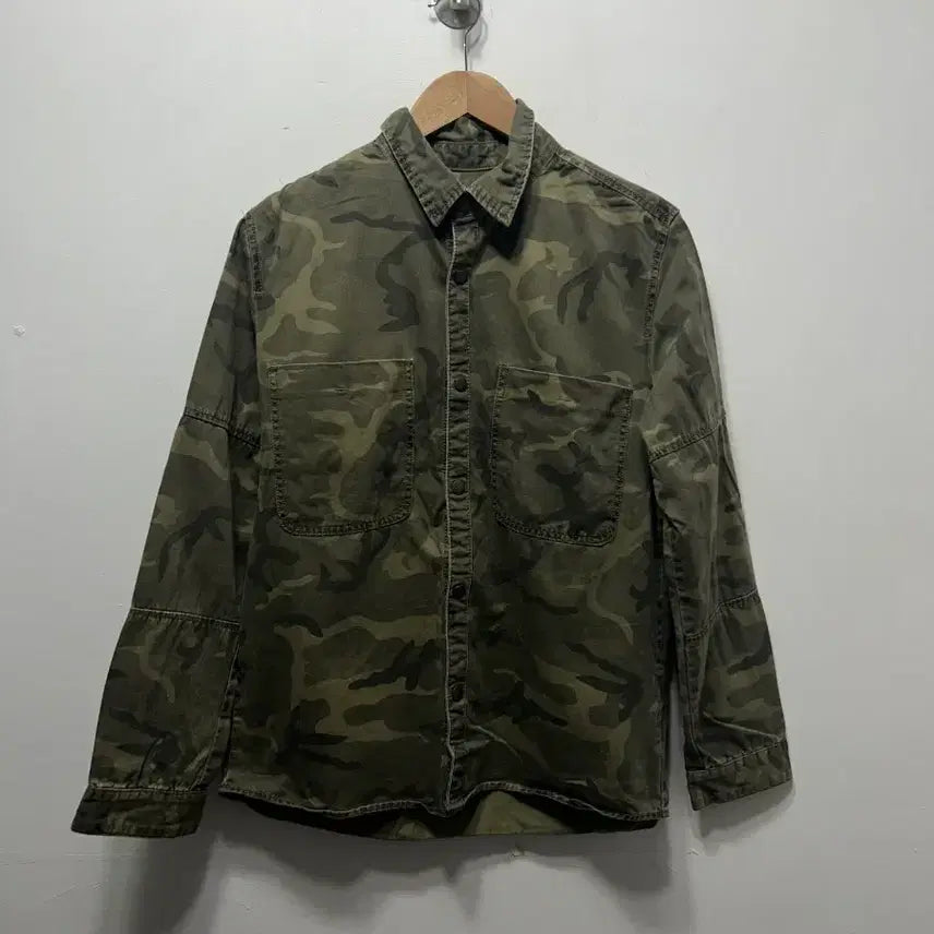 [BUNJANG] Military Camouflage Shirt 100 Size / 카모 밀리터리 셔츠 남방 100사이즈
