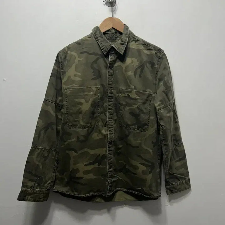 [BUNJANG] Military Camouflage Shirt 100 Size / 카모 밀리터리 셔츠 남방 100사이즈