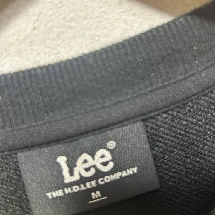 [BUNJANG] Lee Big Logo Black Sweatshirt M / Lee 리 빅로고 블랙 맨투맨 M