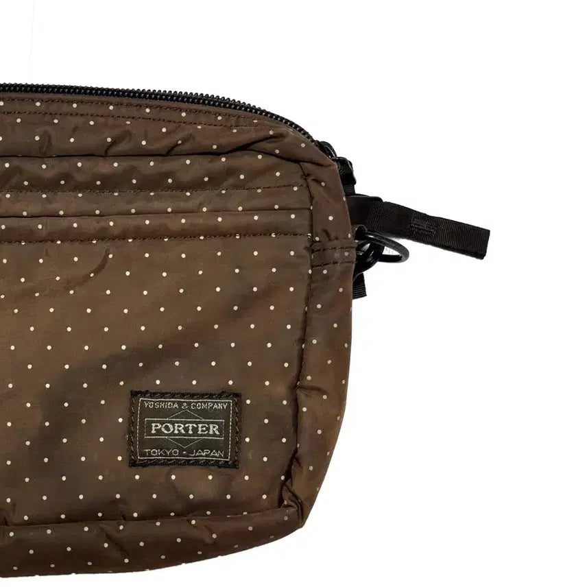 [BUNJANG] Porter Brown Dot Shoulder Bag OS / [OS] 포터 브라운 도트 숄더백