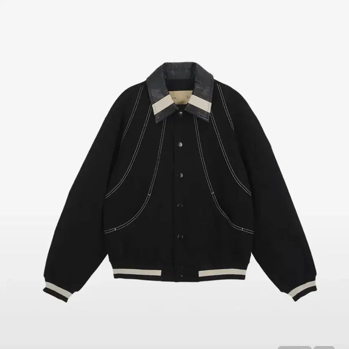 [BUNJANG] Matinkim Round Stitch Varsity Jumper / 마뗑킴 round stitch varsity jumper