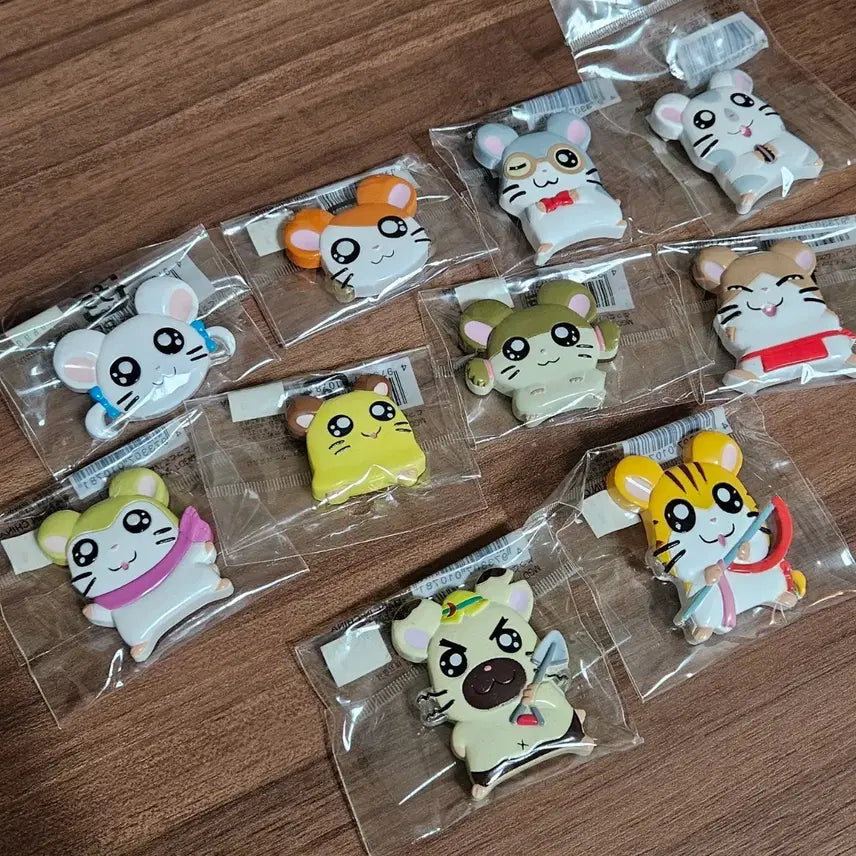 [BUNJANG] Hamster Flat Magnet Set / (세트) 햄토리 납작 자석 새상품 마그넷 굿즈 고전