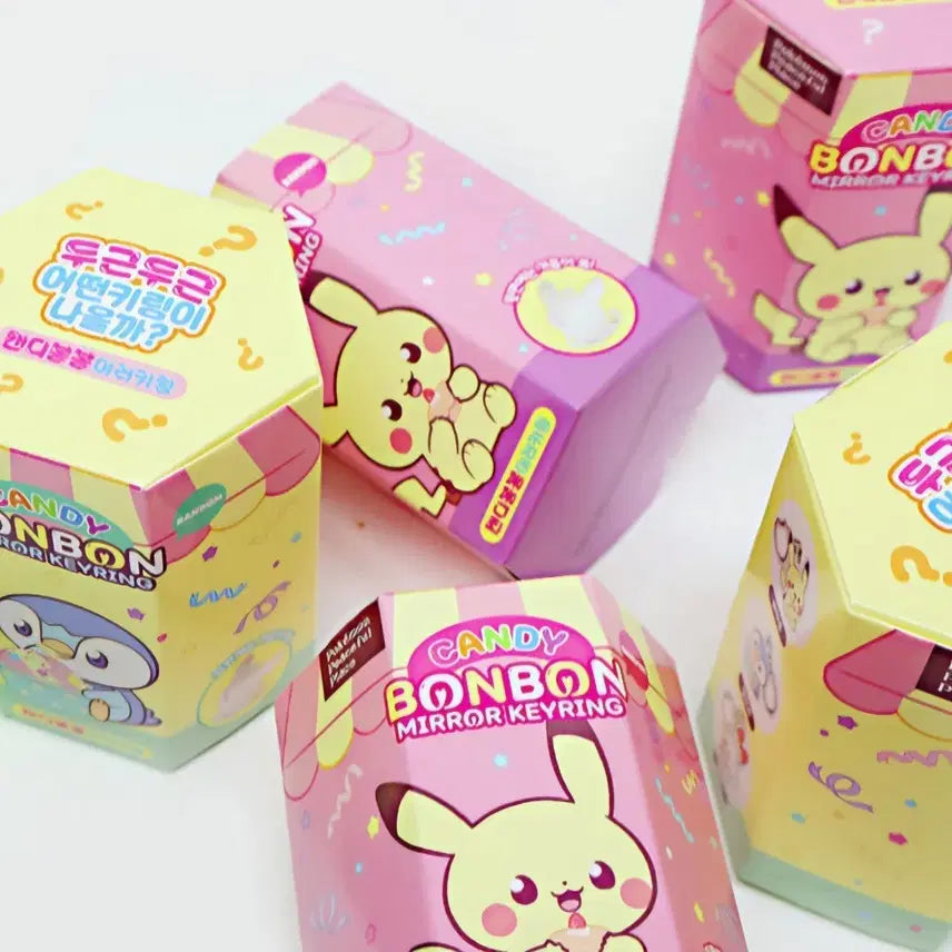 [BUNJANG] Pokemon Candy Bongbong Mirror Keyring Random Figure / 포켓몬 캔디봉봉 미러 키링 랜덤 피규어