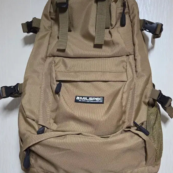 [BUNJANG] Millspec Backpack (Camel Standard) / 밀스펙 백팩(카멜 스탠다드,별매품 레인커버 포함)
