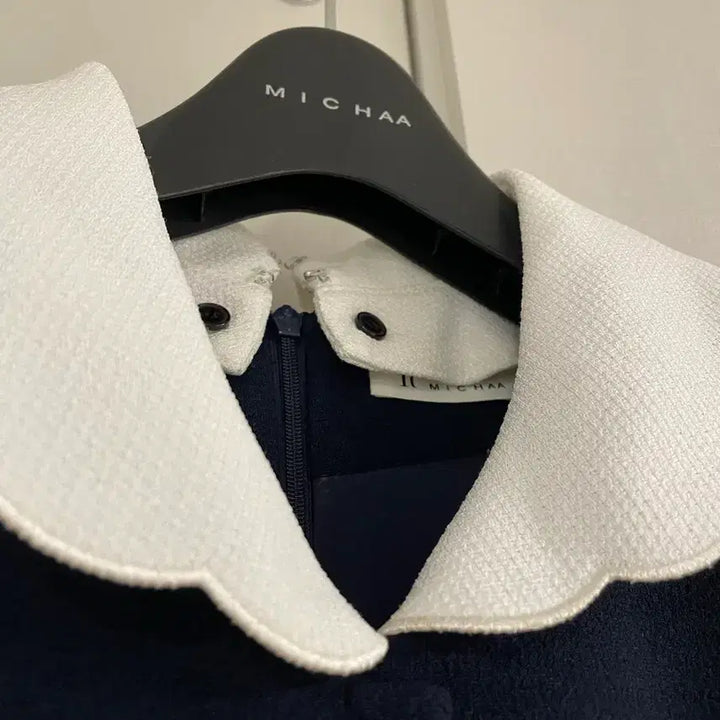 [BUNJANG] It MICHAA Detachable Collar Pocket Dress / 잇미샤 카라 탈부착 포켓 원피스 55