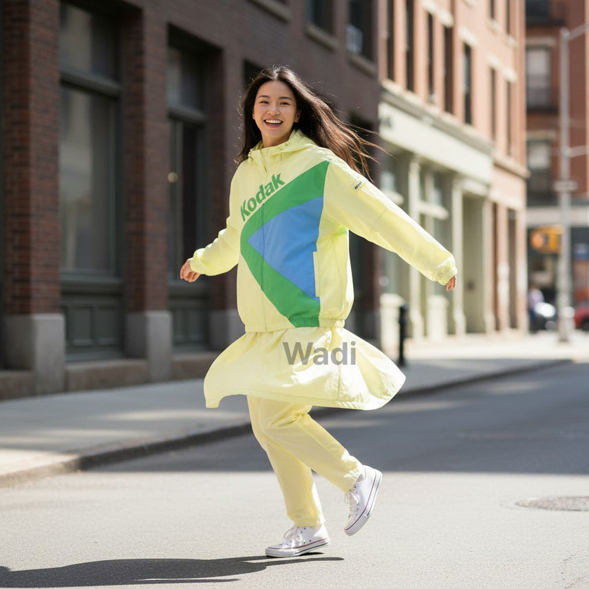 [BUNJANG] Kodak Stand-Neck Jacket Lime / [코닥] 케이 스탠넥 자켓 라임
