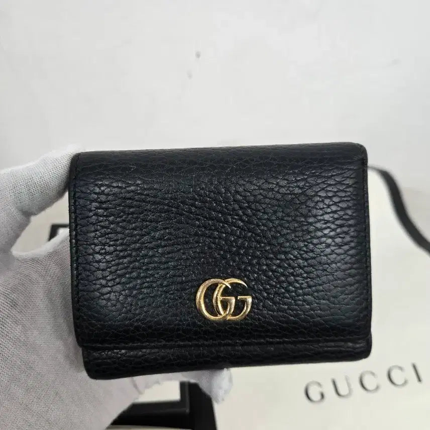[BUNJANG] Gucci Marmont Tri-Fold Wallet / [보증서 정품] 구찌 마몬트 삼단 반지갑