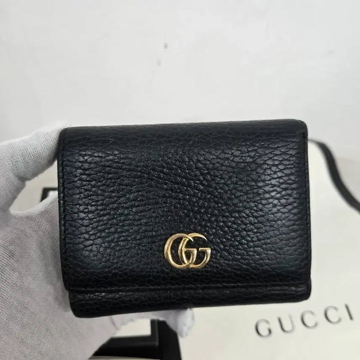 [BUNJANG] Gucci Marmont Tri-Fold Wallet / [보증서 정품] 구찌 마몬트 삼단 반지갑