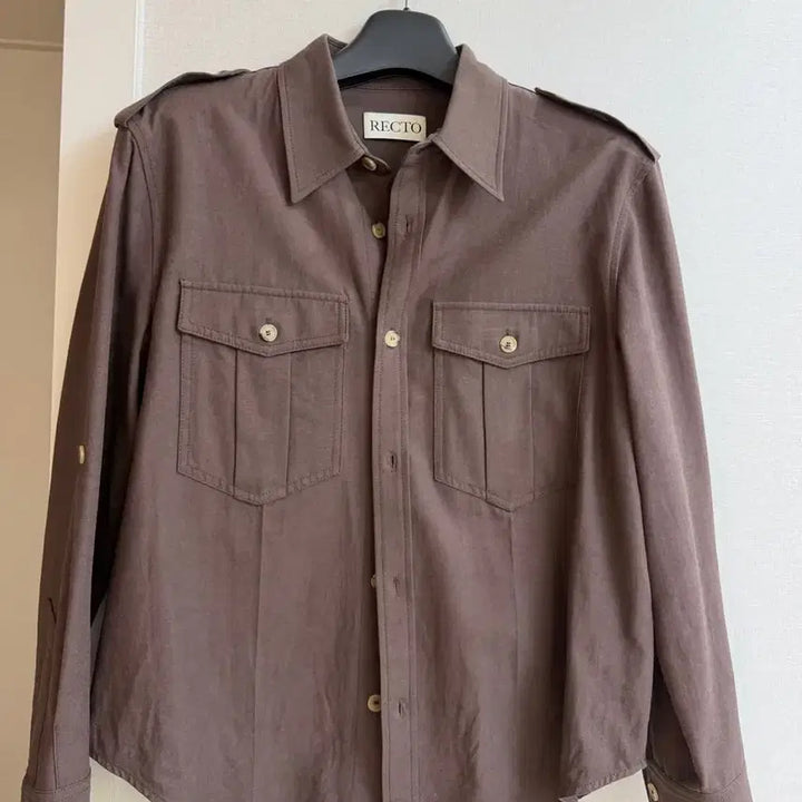 [SOLD OUT] 렉토 보헤미안 롤업 셔츠 브라운 S