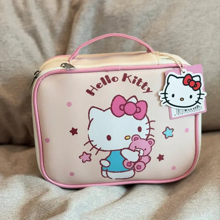 [BUNJANG] Hello Kitty Leather Pouch Bag / 헬로키티 가죽 파우치 가방 새상품