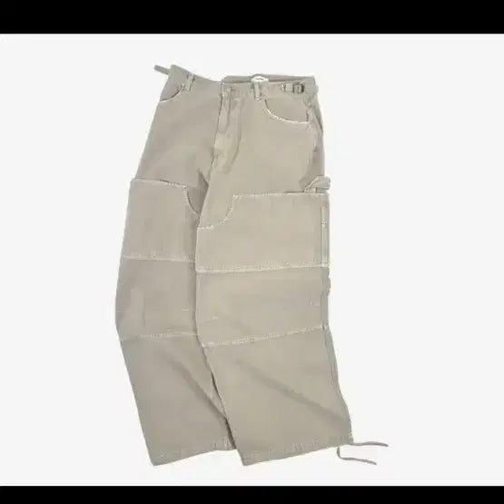 [BUNJANG] Non-Node Double Knee Cover Pants Dirty Beige Size 1 / 논노드 더블니 커버 팬츠 더티 베이지 1