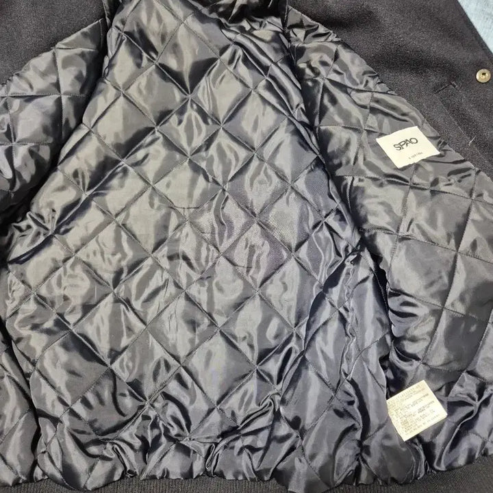 [BUNJANG] Spao Unisex Leather Varsity Jacket (S) / 스파오 남녀공용 레더배색바시티자켓 S사이즈