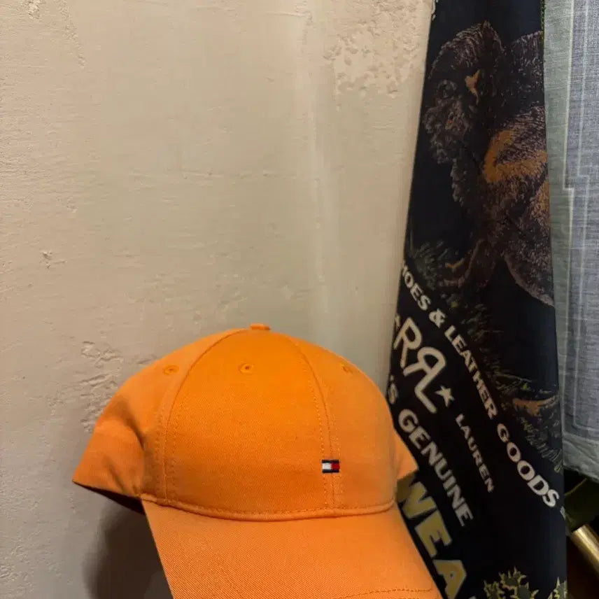[BUNJANG] Tommy Hilfiger Orange Cap / 타미힐피거 오렌지컬러 캡