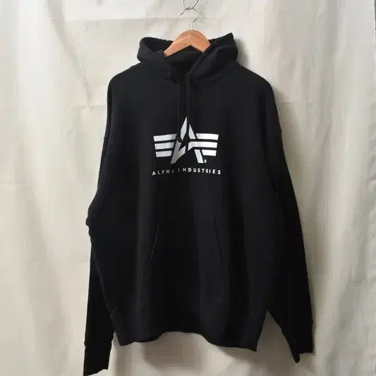 [BUNJANG] Alpha Industries Logo Hoodie 3L Size / 알파인더스트리 후드티 3L M0152