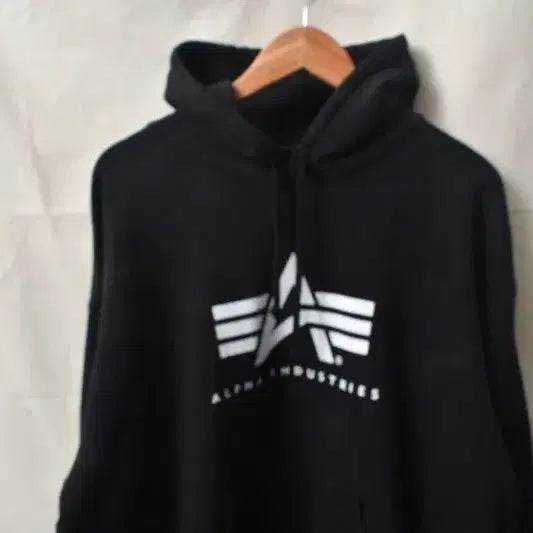 [BUNJANG] Alpha Industries Logo Hoodie 3L Size / 알파인더스트리 후드티 3L M0152