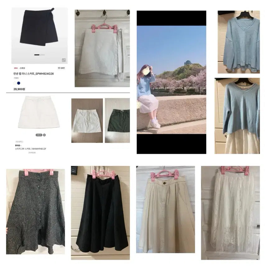 [BUNJANG] Spao Wide Pants Ivory/Black / 스파오 와이드 팬츠 아이보리 블랙 66 / 28 / 29 (착샷ㅇ)