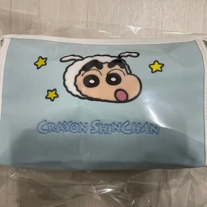 [SOLD OUT] 짱구는못말려 짱구 하늘색 파우치