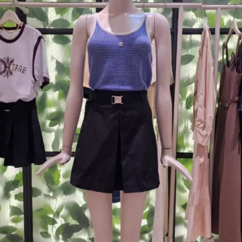 [BUNJANG] DeWL Belted Pleated Culotte Shorts / 듀엘 벨티드 맞주름 큐롯팬츠(새상품)
