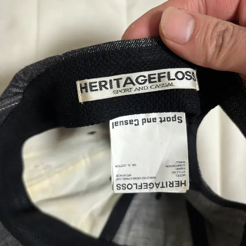 [BUNJANG] Heritagefloss Denim Ball Cap / 헤리티지플로스 데님볼캡