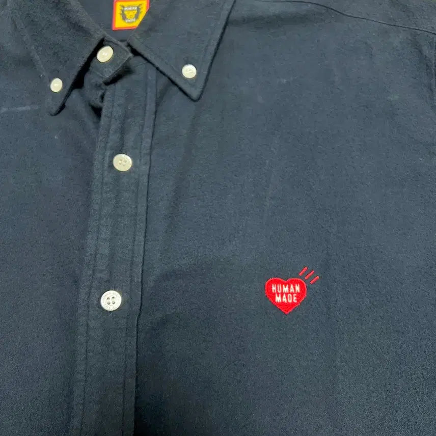 [BUNJANG] Human Made Flannel Navy Shirt / Human made 휴먼메이드 플라넬 네이비 셔츠