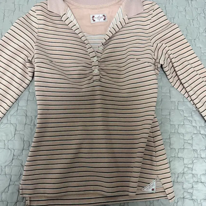 [BUNJANG] Shirring Tennis Shirt Pink / Shirring Tennis Shirt Pink