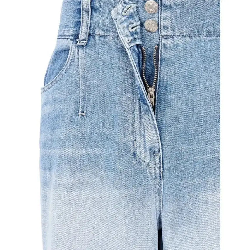 [BUNJANG] VOV Outpocket Two-Button Wide Denim Pants / [새상품]보브(VOV) 아웃포켓 투버튼 와이드 데님팬츠