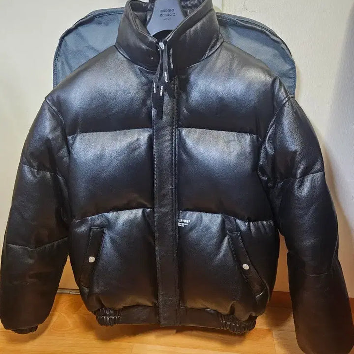 [BUNJANG] Diafvine DV.LOT 696 Lambskin Armor Duck Down Padding Leather Jacket / XL) 디아프바인 DV.LOT 696 램스킨 아머 덕다운 패딩 양가죽