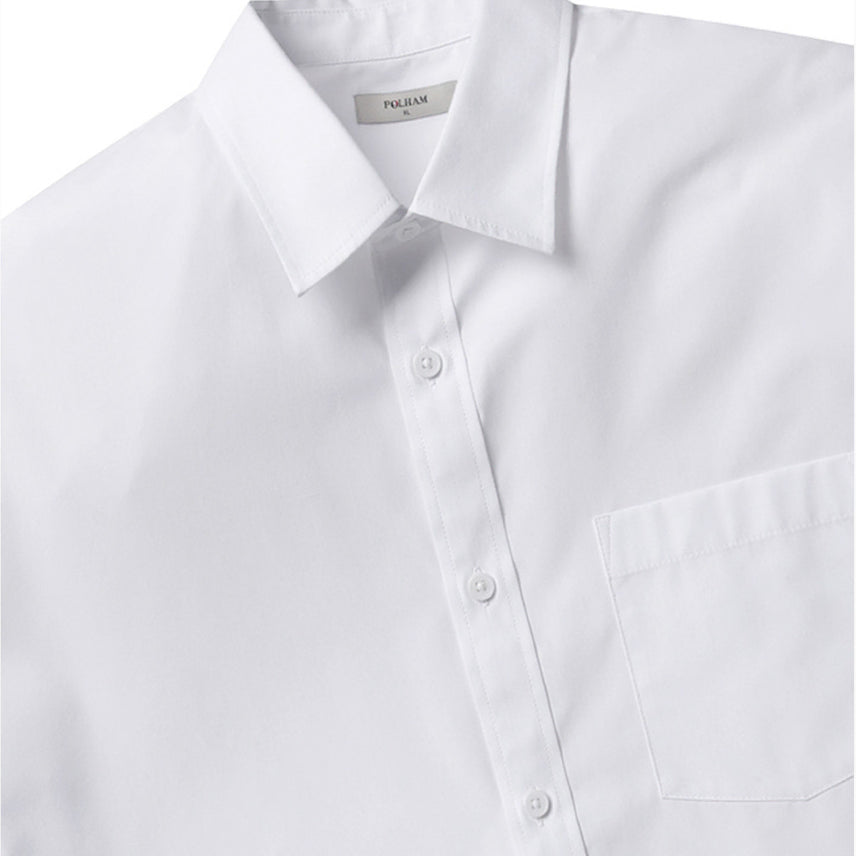 [BUNJANG] POLHAM Oversized Long-Sleeve Shirt White / 새) 오버핏 긴팔 셔츠 화이트 95, 105 새상품