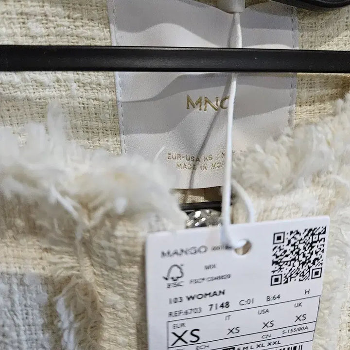 [BUNJANG] MANGO Tweed Crop Jacket XS / MANGO 망고 트위드 크롭 자켓 XS
