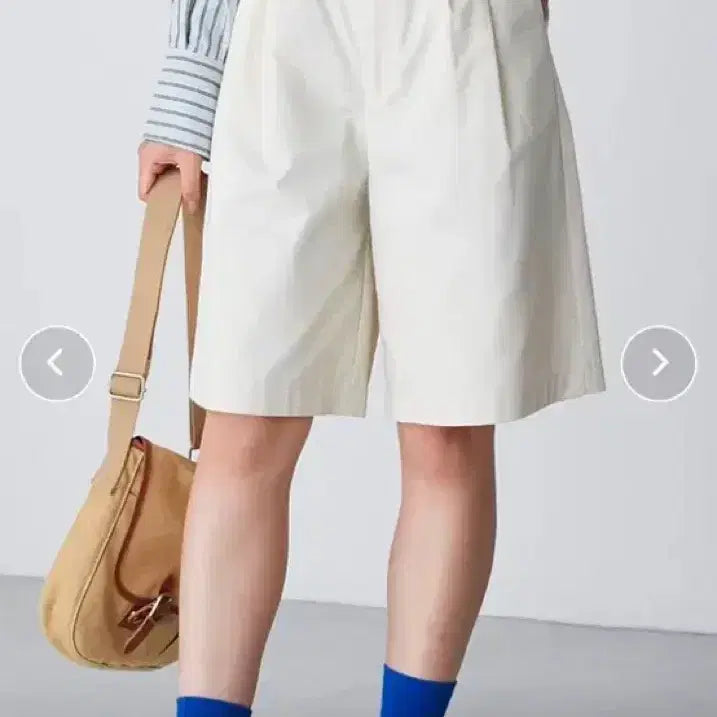 [BUNJANG] Chino Half Pants Ivory / 치노 하프 팬츠 아이보리 아메카지