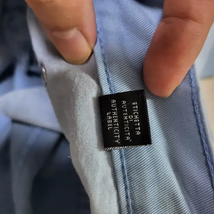 [BUNJANG] Versace Sky Blue Cotton Pants / VERSACE 베르사체 하늘색 면바지