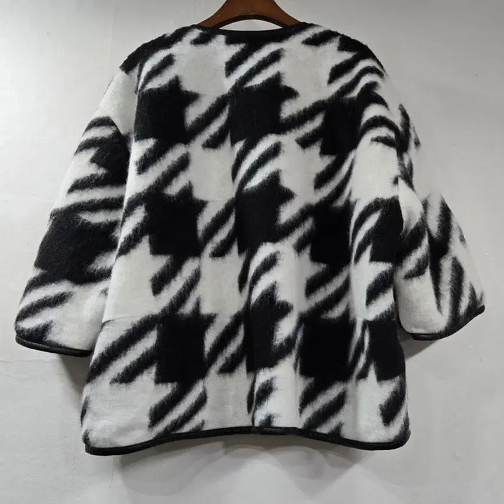 [BUNJANG] Haunt Check Alpaca 100% Jacket / 하운트체크 알파카 100% 자켓