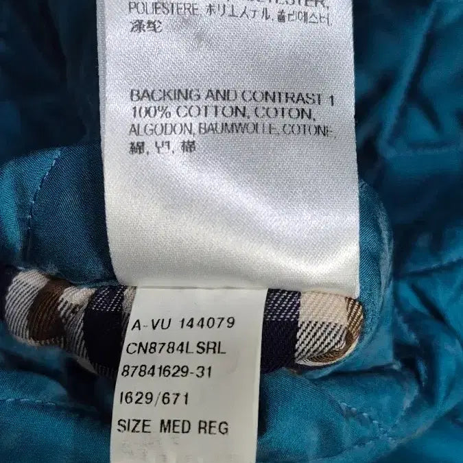 [BUNJANG] Aquascutum Silk Quilted Lightweight Padded Jacket / 아쿠아스큐텀    실크100%  퀼팅   경량  패딩자켓
