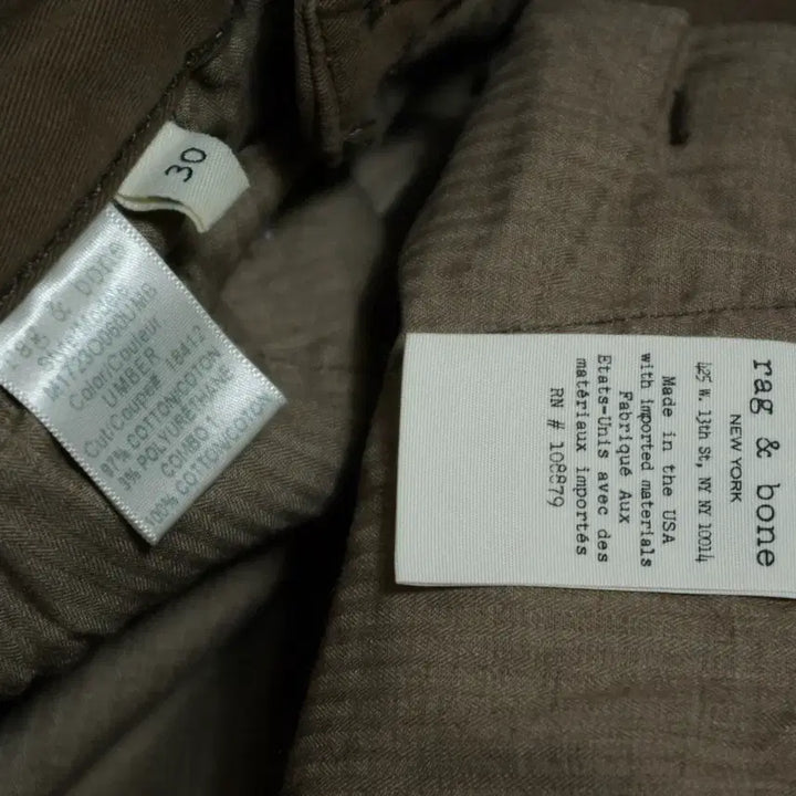 [BUNJANG] Rag &amp; Bone Slim Cotton Pants / 랙앤본 슬림 면바지 30