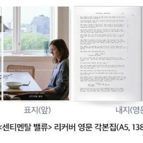[BUNJANG] Sentimental Value Recover English Script Book / 센티멘탈밸류 리커버 영문 각본집 센티멘탈 밸류
