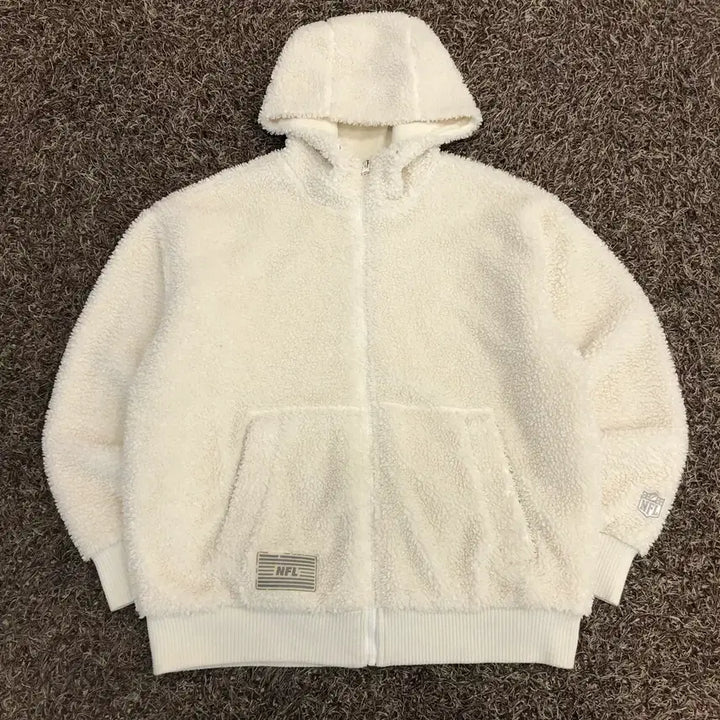 [BUNJANG] M NFL Fleece Lined Hooded Zip-Up Jacket / M NFL 양털 후리스 후드집업 플리스 자켓