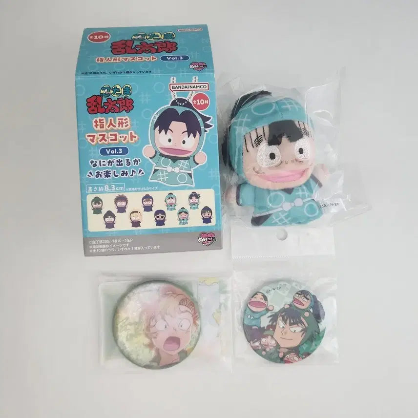 [SOLD OUT] 닌타마 손가락 인형 누이 아야카시마루 이사쿠 케마 뱃지 일괄