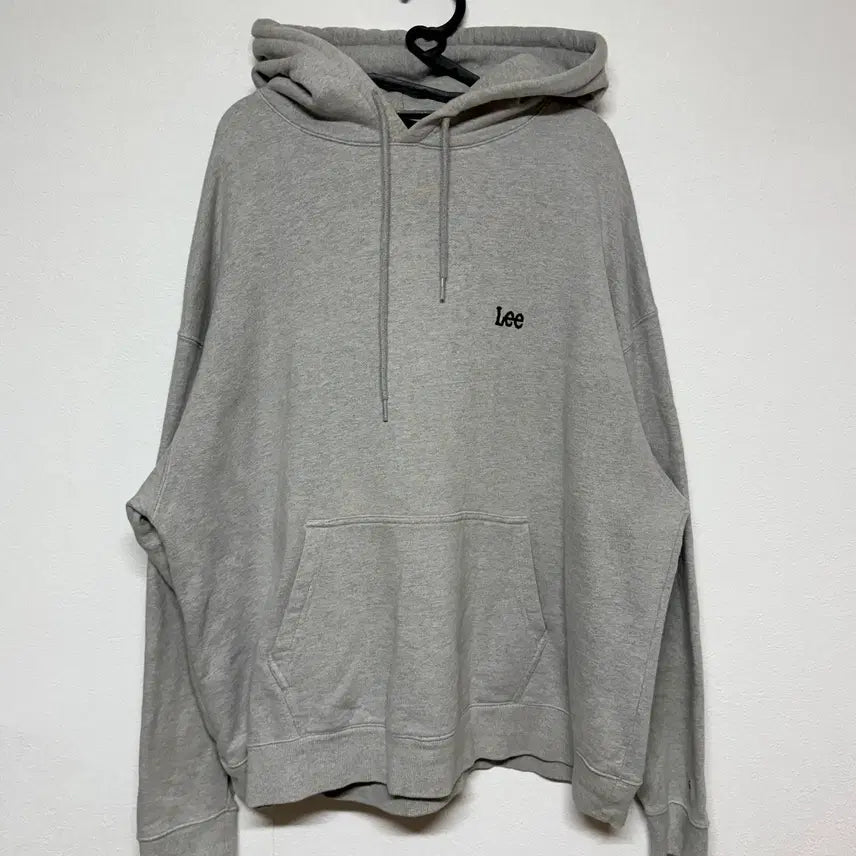 [SOLD OUT] LEE 그레이 기본 후드티 XL