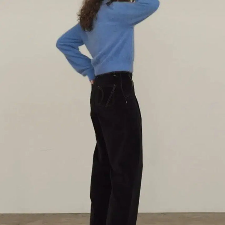 [BUNJANG] Diagonal Velvet Pants / (s)다이애그널 벨벳 팬츠