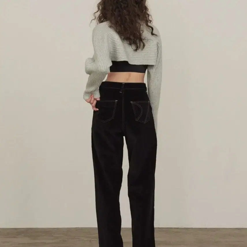 [BUNJANG] Diagonal Velvet Pants / (s)다이애그널 벨벳 팬츠