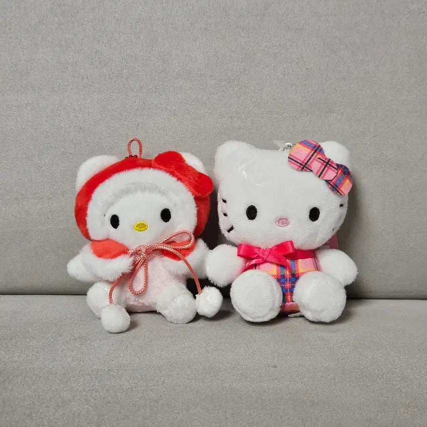 [BUNJANG] Hello Kitty 2-Set Keyring Plush Toy / [2종세트]헬로키티 키티 키링 인형