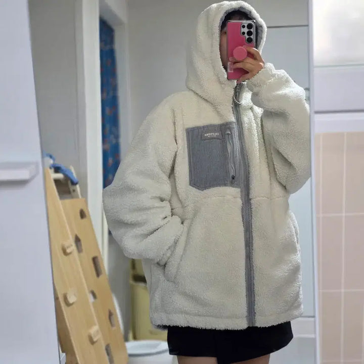 [BUNJANG] Who.A.U Reversible Fleece Padded Jacket / 후아유 리버시블 후리스 패딩