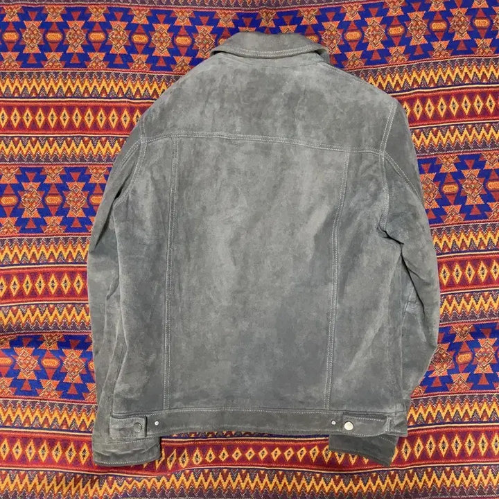 [BUNJANG] Zara Real Leather Shearling Suede Trucker Jacket / [100] 자라 리얼레더 양털 스웨이드 트러커 자켓