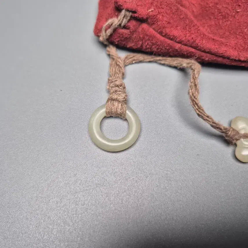 [BUNJANG] Antique Jade Ornamented Gombandae Set / 청 동제 연두 옥선추 부 연낭 곰방대