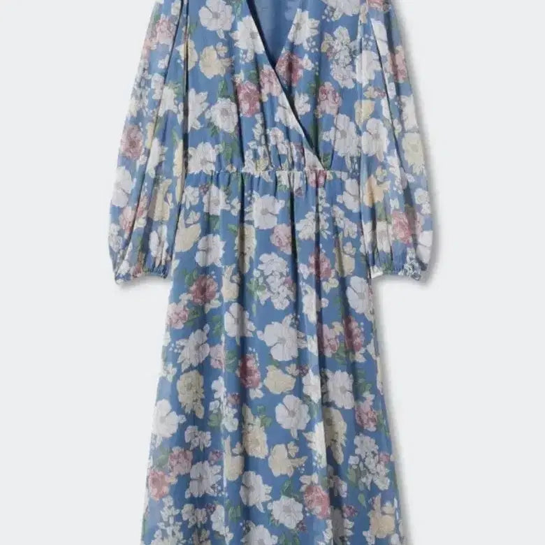 [BUNJANG] MANGO Floral Chiffon Maxi Dress / 망고 새상품 MANGO 플로랄 쉬폰 드레스 원피스