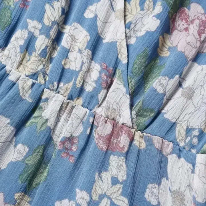 [BUNJANG] MANGO Floral Chiffon Maxi Dress / 망고 새상품 MANGO 플로랄 쉬폰 드레스 원피스