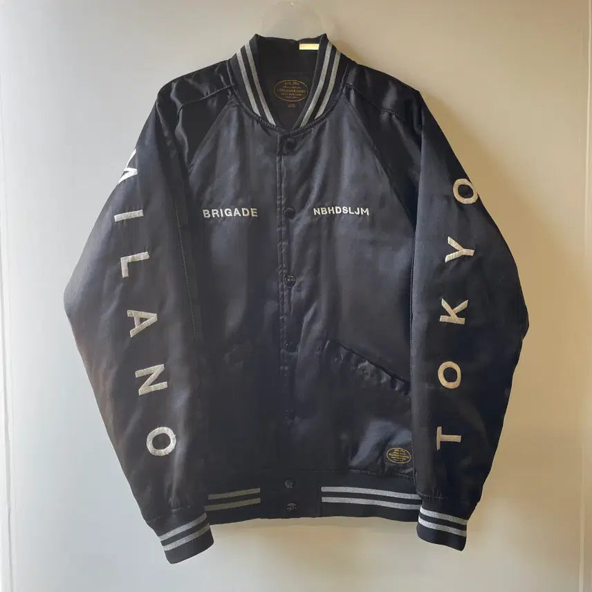 [BUNJANG] Neighborhood x Slam Jam Satin Baseball Jacket / 네이버후드 x 슬램잼 베이스볼자켓