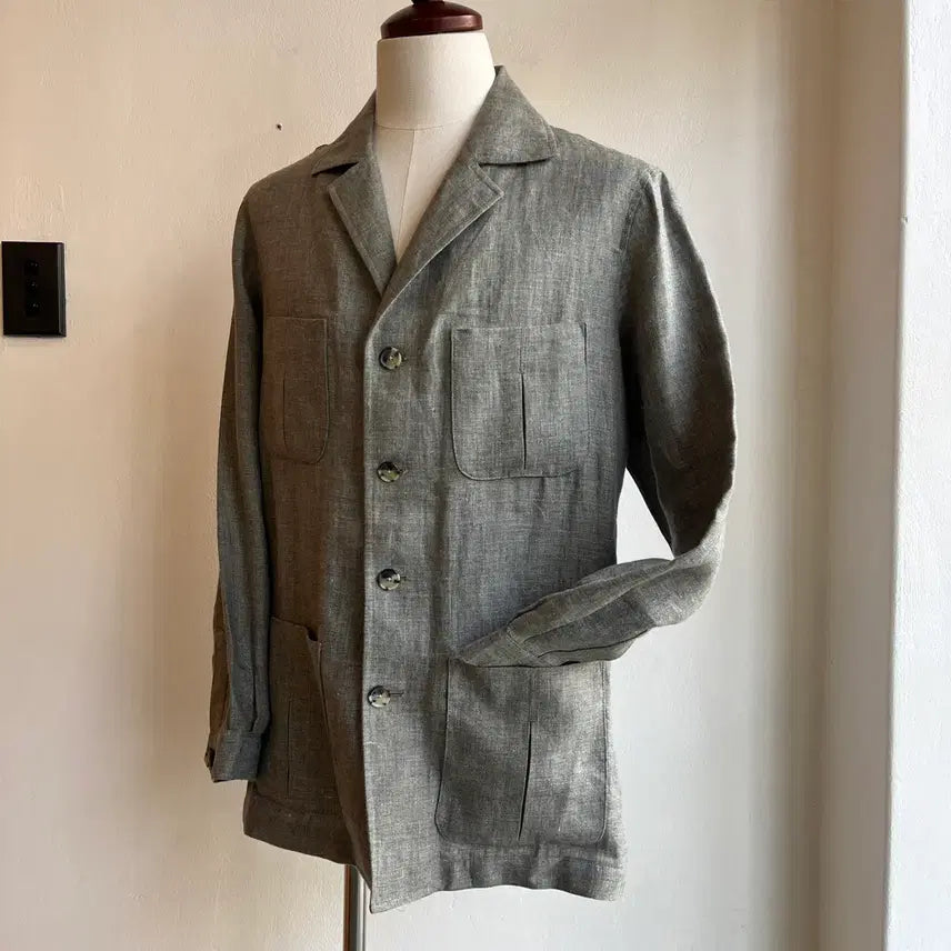[BUNJANG] Suit Supply Linen Safari Jacket / 수트서플라이 리넨 사파리 자켓 ( 40 )