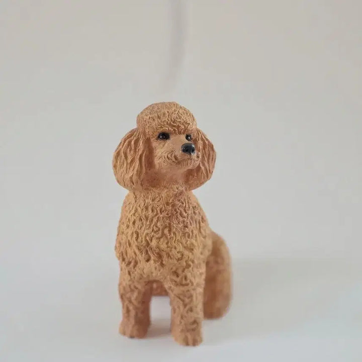 [BUNJANG] Vintage Brown Poodle Figurine / 빈티지 강아지 갈색푸들 피겨린